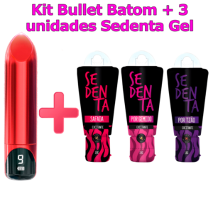 Bullet Batom + 3 Unidades Sedenta Gel